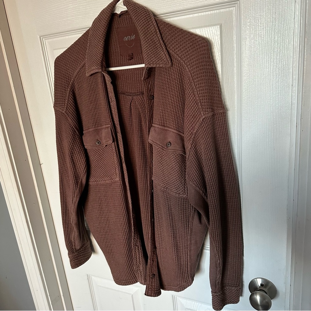 Aerie LumberJane Waffle Shirt - Picture 5 of 6